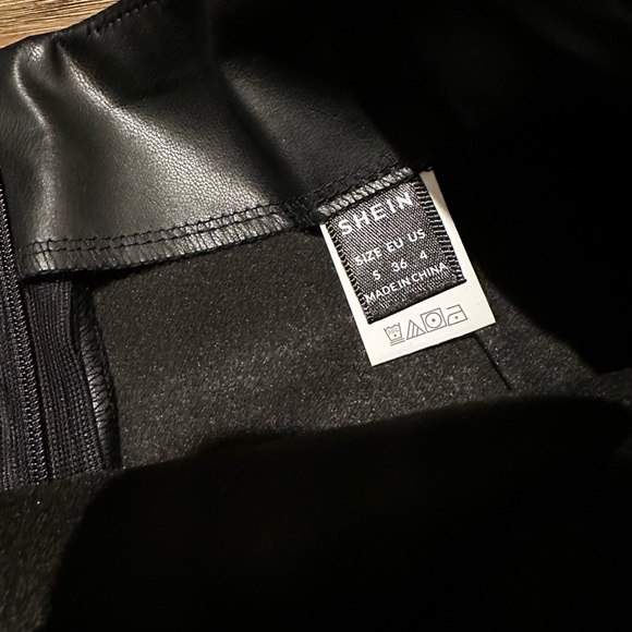 Faux Leather Mini Skirt - Picture 3 of 3